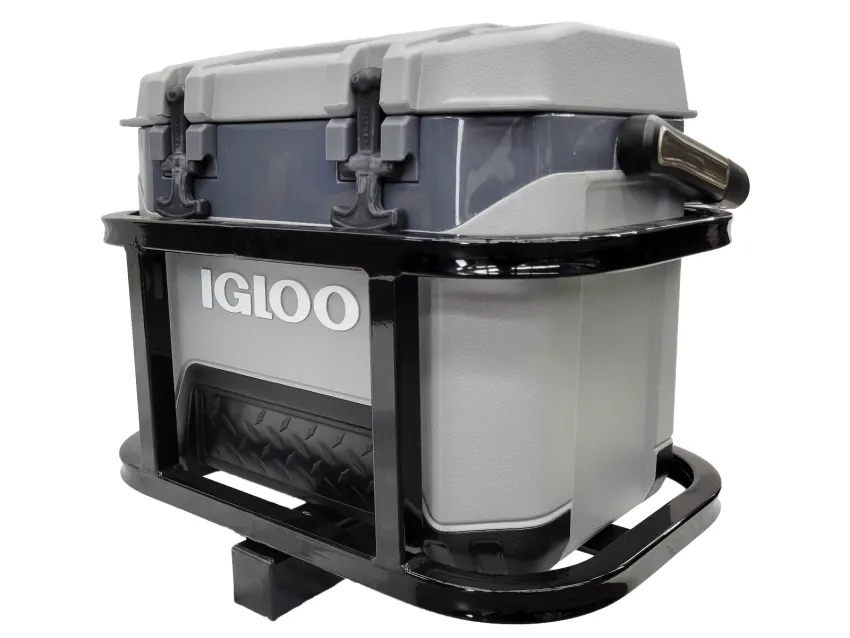 Golf Cart 2" Hitch Mount Cooler Carrier with Igloo BMX 25QT Cooler